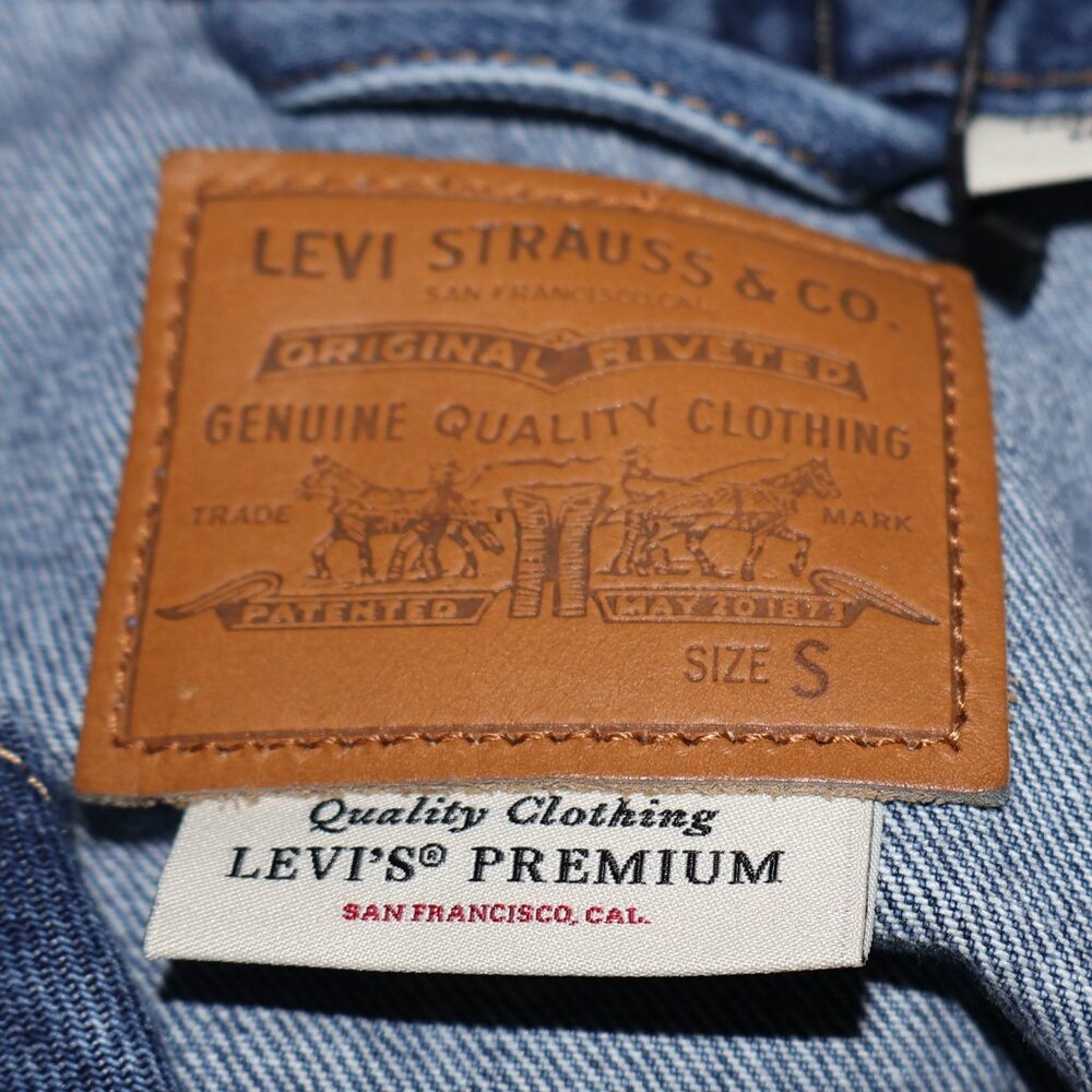 Levi’s Premium Shrunken 90s Western Denim Jacket Indigo NWT XS - Picture 6 of 11